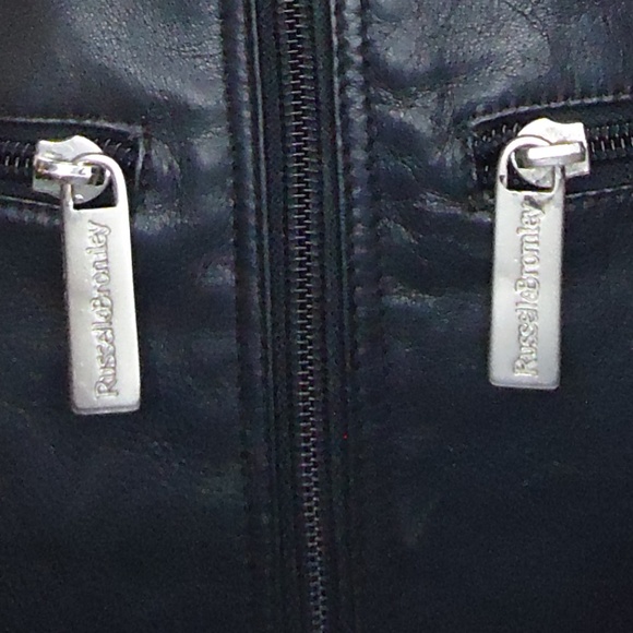 Russel&Bromley Women's Leather Black Back Pack Size-18x12 in - Picture 12 of 13